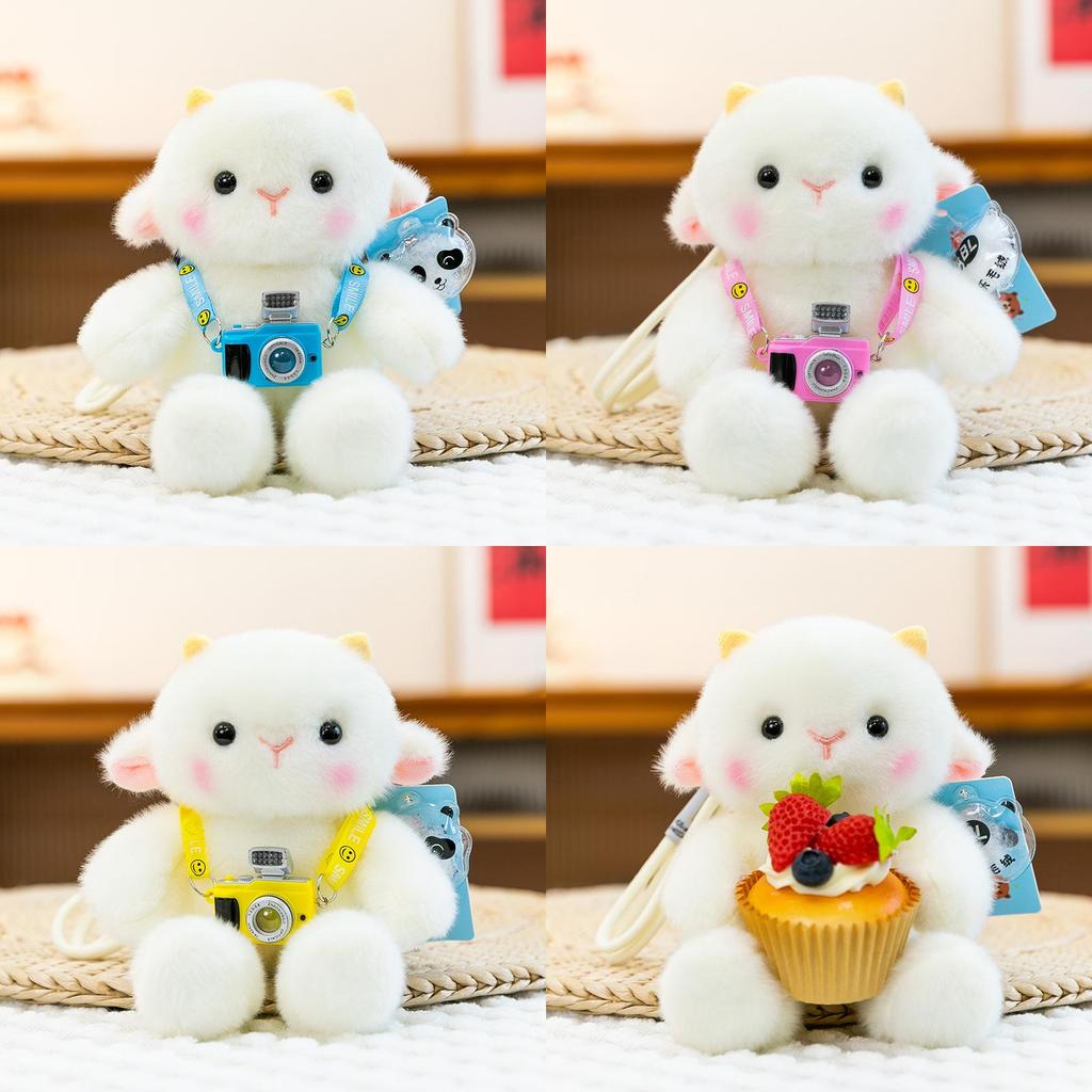 Plush Sheep Desk Companion Toy With Pp Cotton Fill For Office Stress Relief And Decor