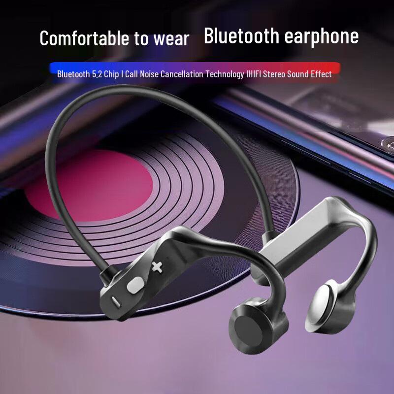 Bone Conduction Bluetooth Earphones, Long Battery, Dual Ear Sports Clip-On, High-Fidelity Sound KS69