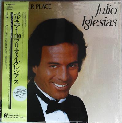 LP Record JULIO IGLESIAS  1100 Bel Air Place 283P535 EPIC 1984 Japan Obi Pop Used