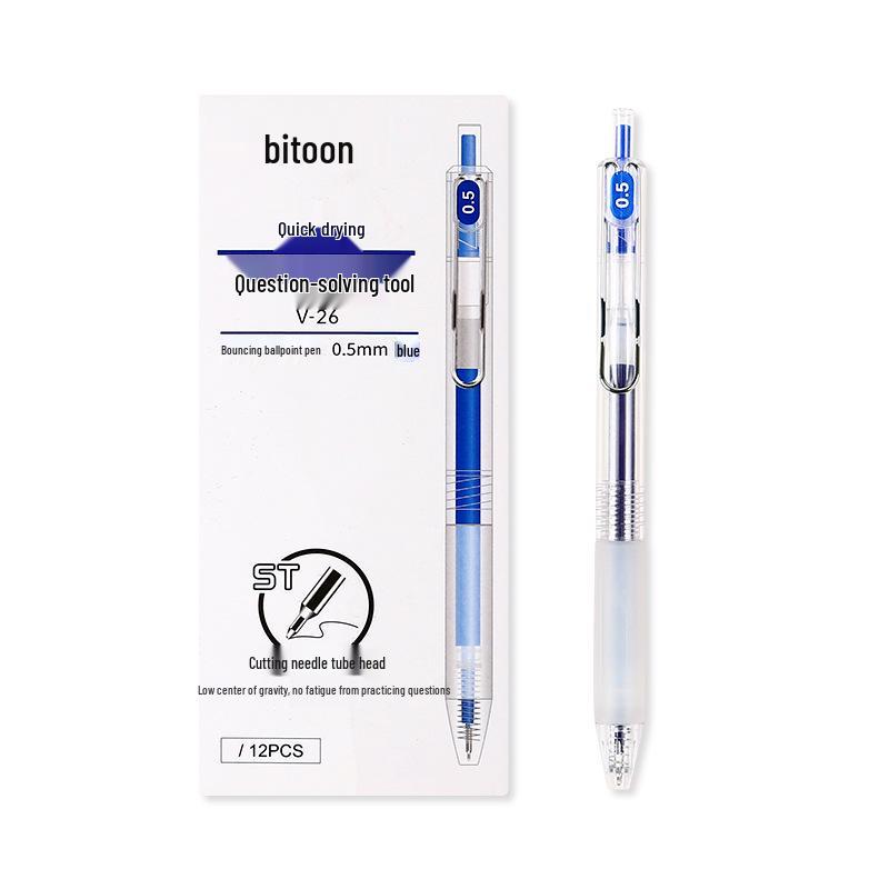 

Baitong Quick-Dry 0.5mm Neutral Pen - Classic Signature Click Pen for Office & Study. 0.5mm