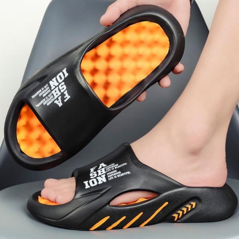Nye Sommersko Herre Massasjetøfler Sider Innendørs Utendørs Sandaler Strand Fritidssko Myk Såle Slides Herre Flip-flops Herresandaler