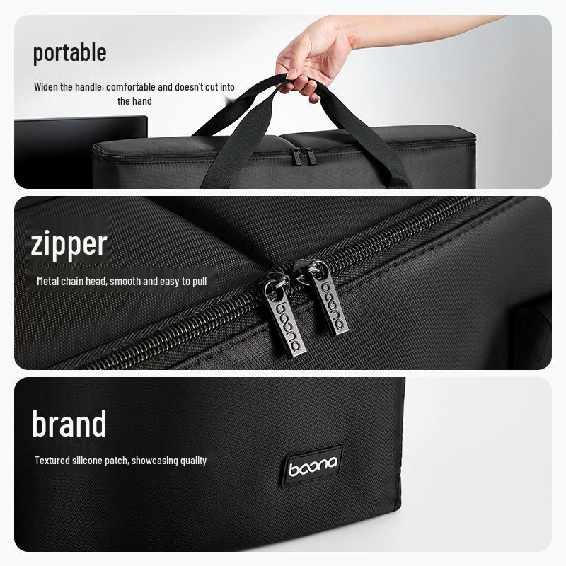 Portable Desktop Computer Storage Bag for 24-27 Inch Monitors
