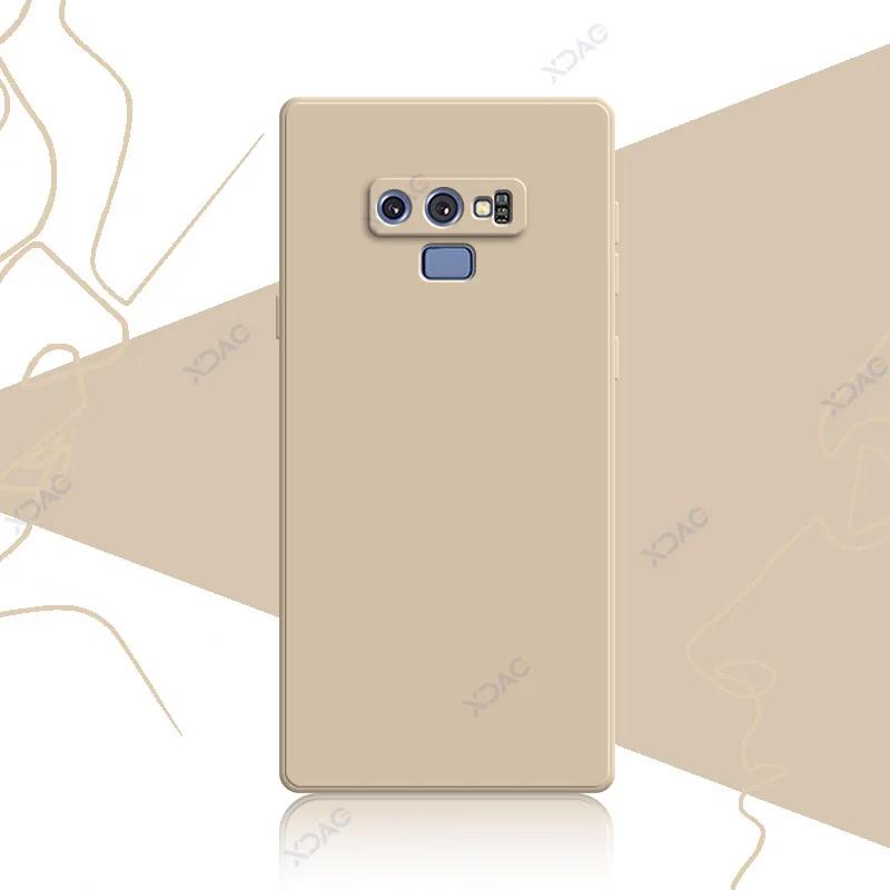Luxury Square Liquid Silicon Cover Case for Samsung Galaxy Note 9 10 20 Plus Ultra 5G 360 Soft Phone Armor SamsungNote9