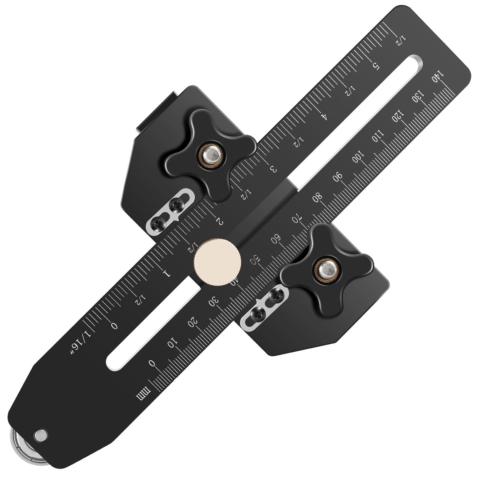 

140mm Table Saw Thin Rip Jig Guide Woodworking Thin Ripping Guide Adjustable Narrow Thin Strip Repetitive Cutting T Slot Guide