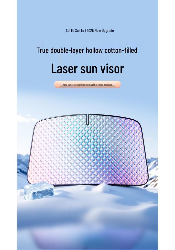 Car Sunshade Heat-Insulating Windshield Cover & Window Curtain
