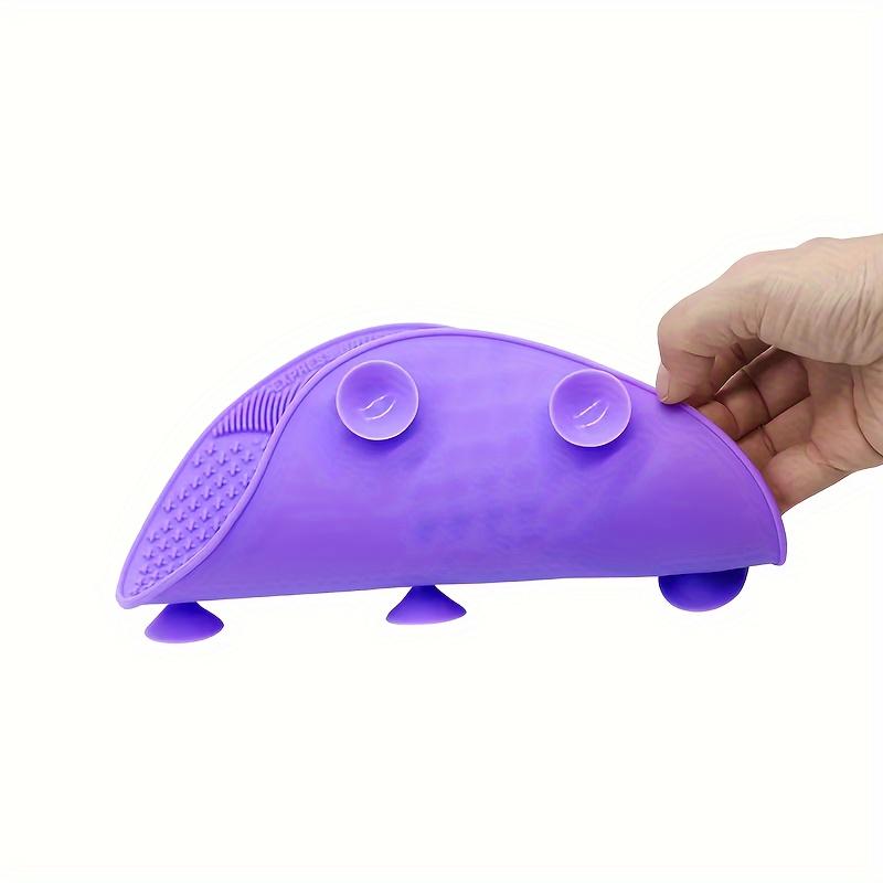 Silicone Makeup Brush Cleaning Pad With Suction Cup, Reusable, Easy To Clean, For Washing Makeup Brushes, Powder Puffs, Etc.