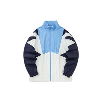 Lifestyle Series Silk Velvet Warm Woven Zipper Jacket Men Jacket Blue 152238611R-1