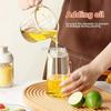 2in1 500ml Plastic Spray Oil Sprayer Bottle Spray Oil Dispenser Oil Jar Cruet BBQ Kitchen Baking Roasting Picnic Kitchen Tool
