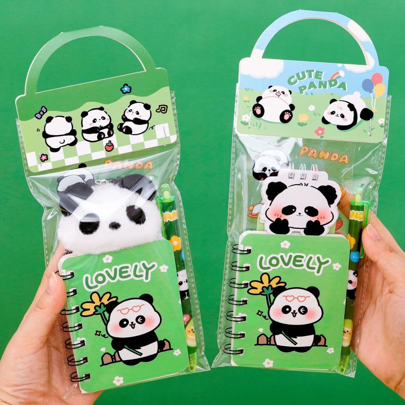 Pandapappersvarusats: Söt presentförpackning & Handväska för Studenter & Souvenirer