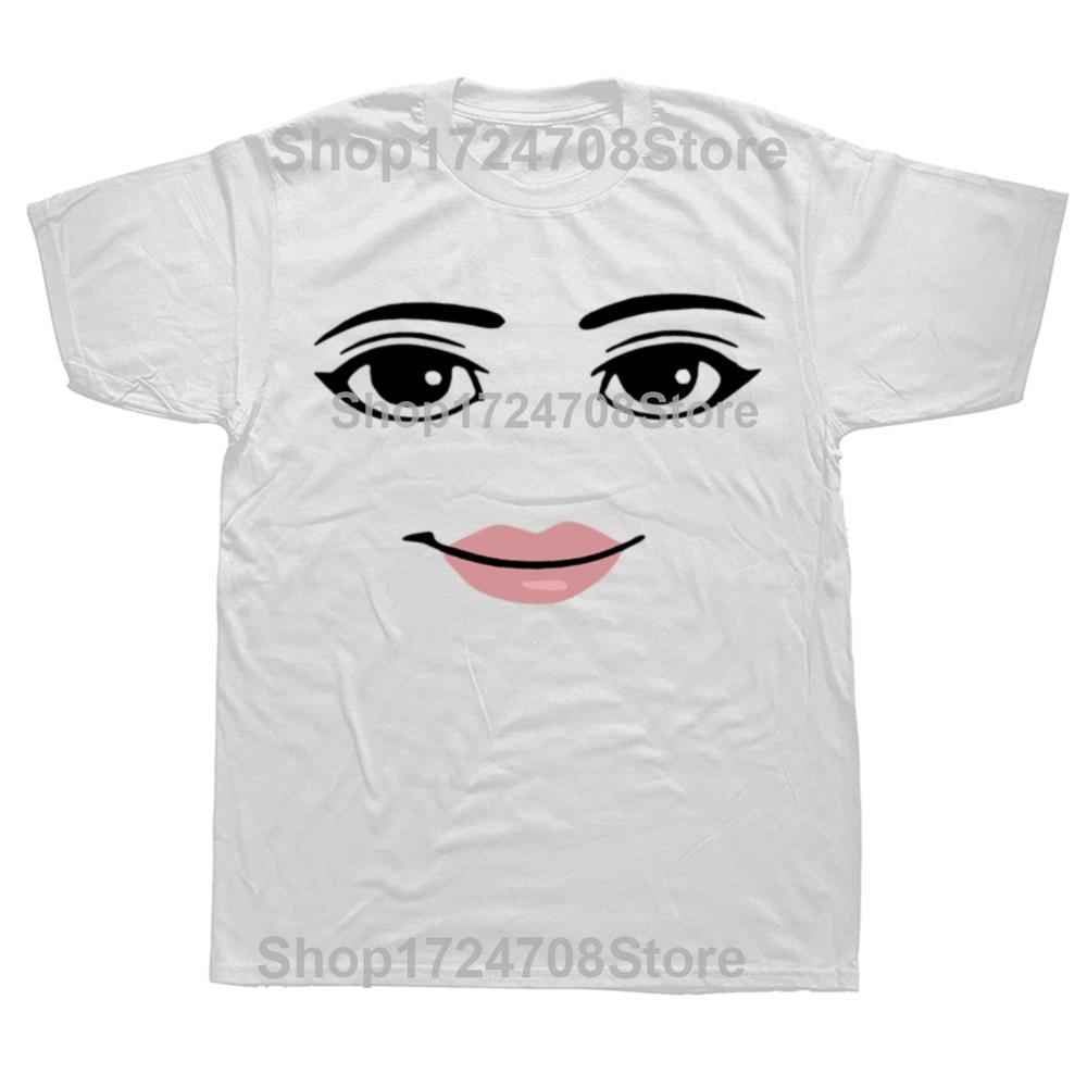 Novelty Robot Robloxs Woman Face Game Meme Tshirt Unisex Round Neck Short Sleeve Clothing Summer Top Tee