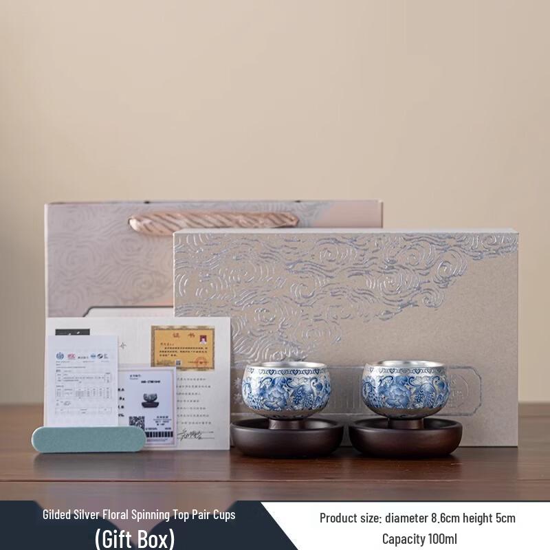 Dunhuang Enamel Gilded Silver Master Teacup