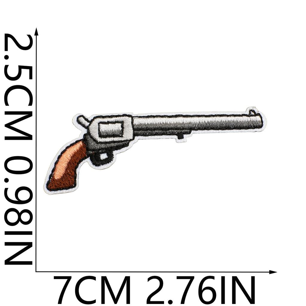52 Pezzi Stoffa Ricamata Mista Tema Western Denim Adesivo Stile Punk Teschio Patch Adesivo Decorazione Vestiti Cactus
