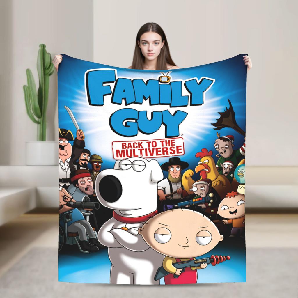 Rodiny Kreslený Peter Griffin Pánové Deku Super Měkká Zábavná Plyšová Přikrývka Na Cestování Kancelář Flanelová Přehoz Na Postel Pokrývka Postele