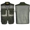 Men's Plus Size Loose Summer Mesh Vest Breathable Thin Vest Fishing Photography Shoulder Vests