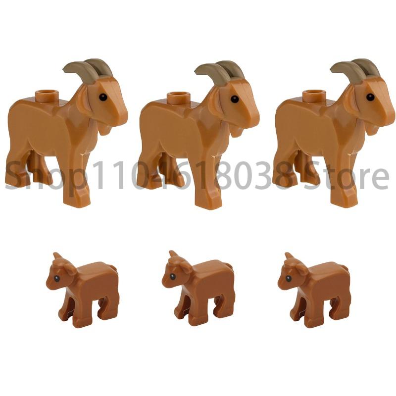 City Animal Zoo Farm MOC Building Block Pig Chicken Sheep Crocodiles Panda Dolphin Elephant Gorilla Fruit Eagle Bricks Toys A31