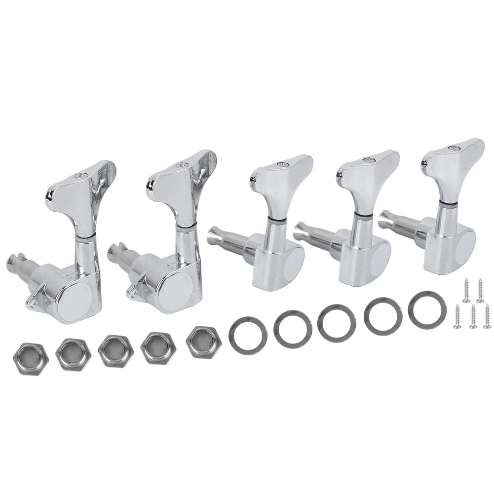 

Набор басовых колков с ручкой для струн 5String Alloy Enclosed Winding Музыкальные инструменты АксессуарыСеребро серебряный