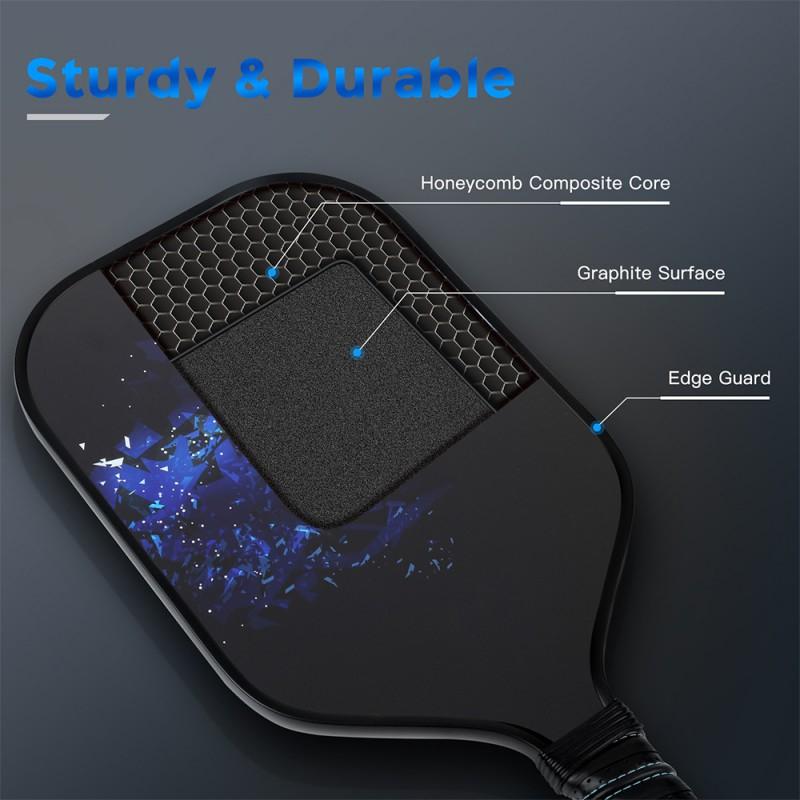 Fiberglass Pickleball Paddle Set Outdoor Sports Rackets Beach Tennis Racquet Lightweight