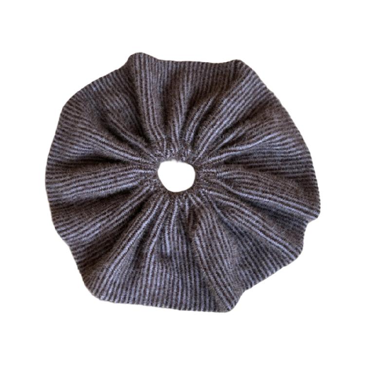French Elegant Knit Hair Tie Nonslip Hair Holder 26cm Circumference Headdress Comfortable Daily Use Accessory