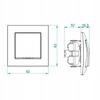 Single Flush-Mounted Switch Elektro-Plast White 171010 1 Pc