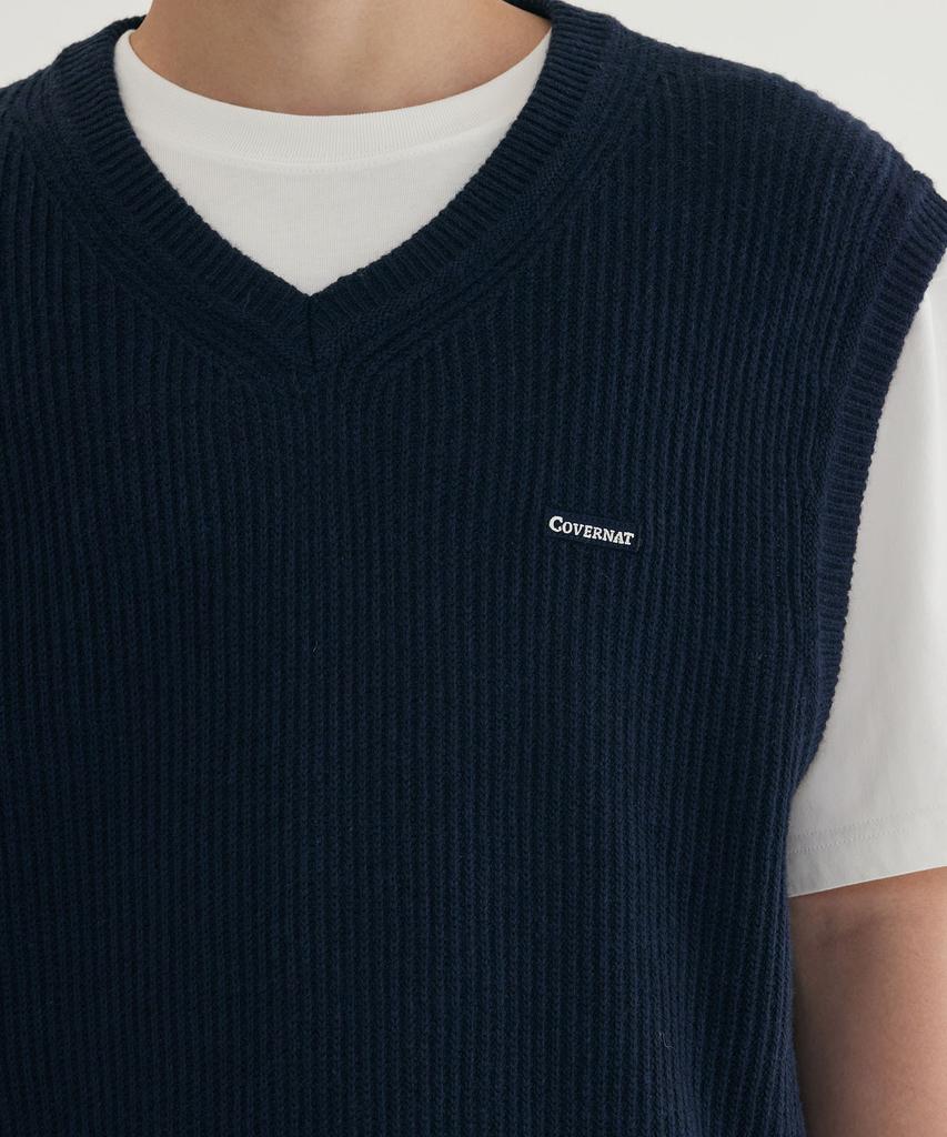 COVERNAT Knit Vest Heather Gray
