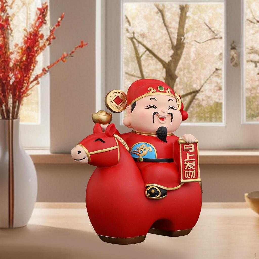 Figurine Chinese Feng Shui Sculpture Ornament Resin for Desktop