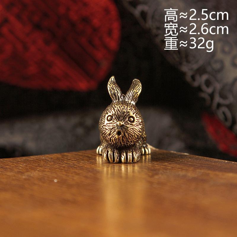 Brass 12 Zodiac Animal Head Sculpture Small Statue Desktop Ornaments Vintage Beast Figurines Mini Lucky Home Decorations Crafts