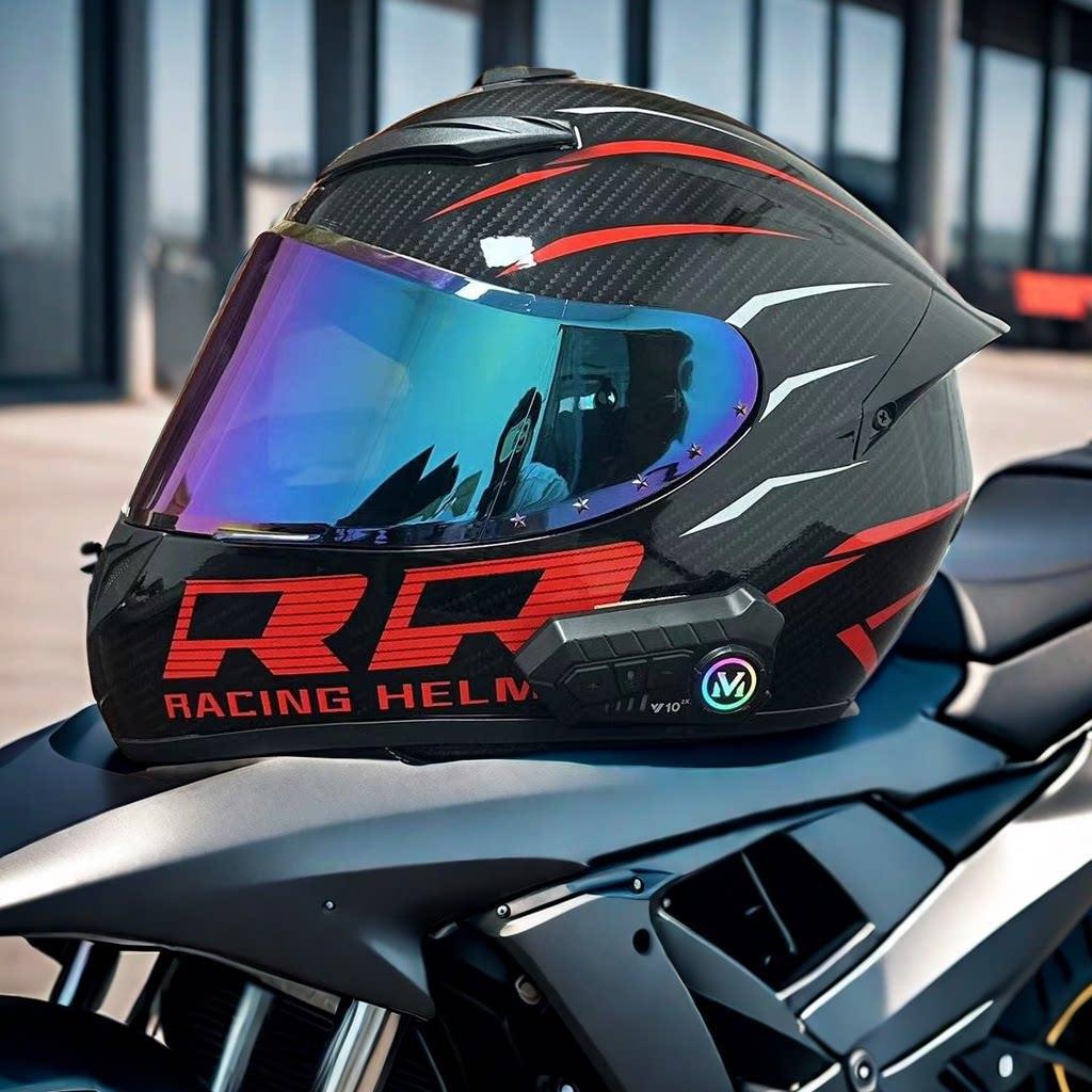 3C Certified Bluetooth All-Season Windproof Full Face Motorcycle/Scooter Helmet for Couples