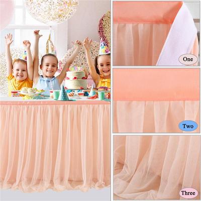 Tüll-Tischrock & Läufer für Hochzeiten, Partys und Veranstaltungen