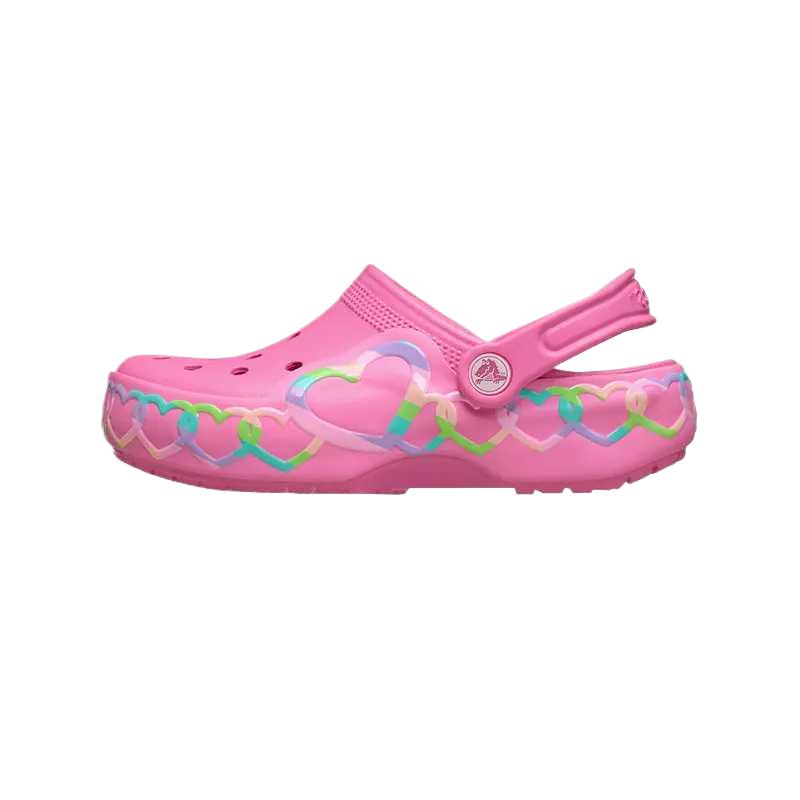 

Crocs Classic Cool Flash Heart Color Block Simple Fit Clogs Kids clogs 213183 34