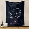 WeatherTech Raceway Laguna Seca Track Design Patterned Tapestry for Bedroom and Living Room Home Decor Sofas