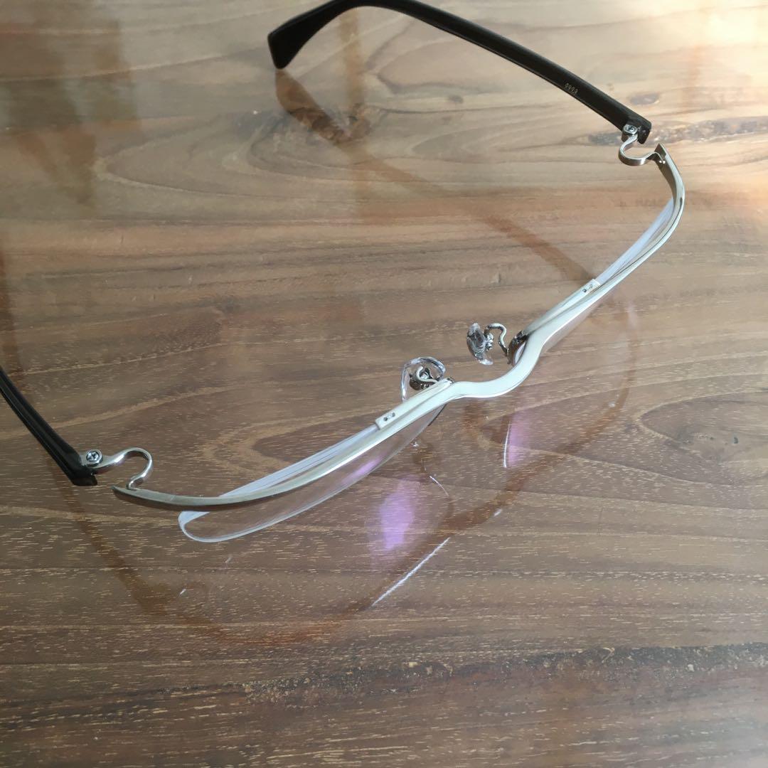 Used Four Nines S-801T Silver Non Prescription Lens