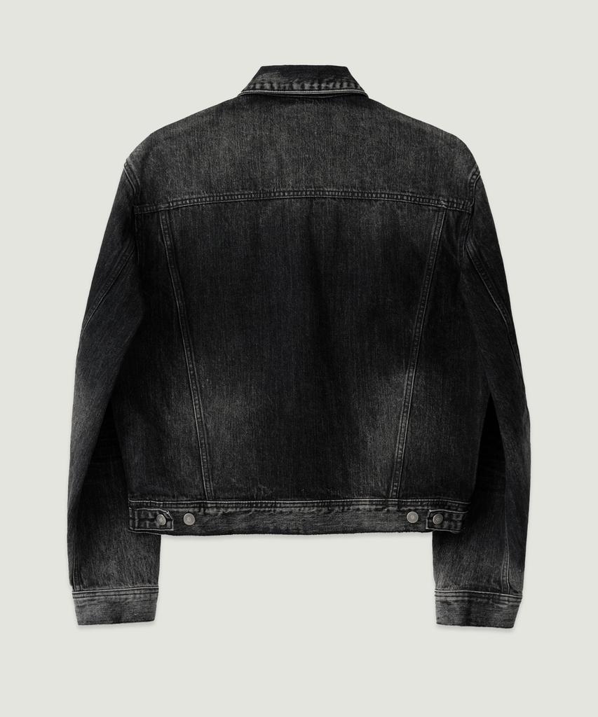 Lmood Martin Denim Trucker Jacket Ghost Black
