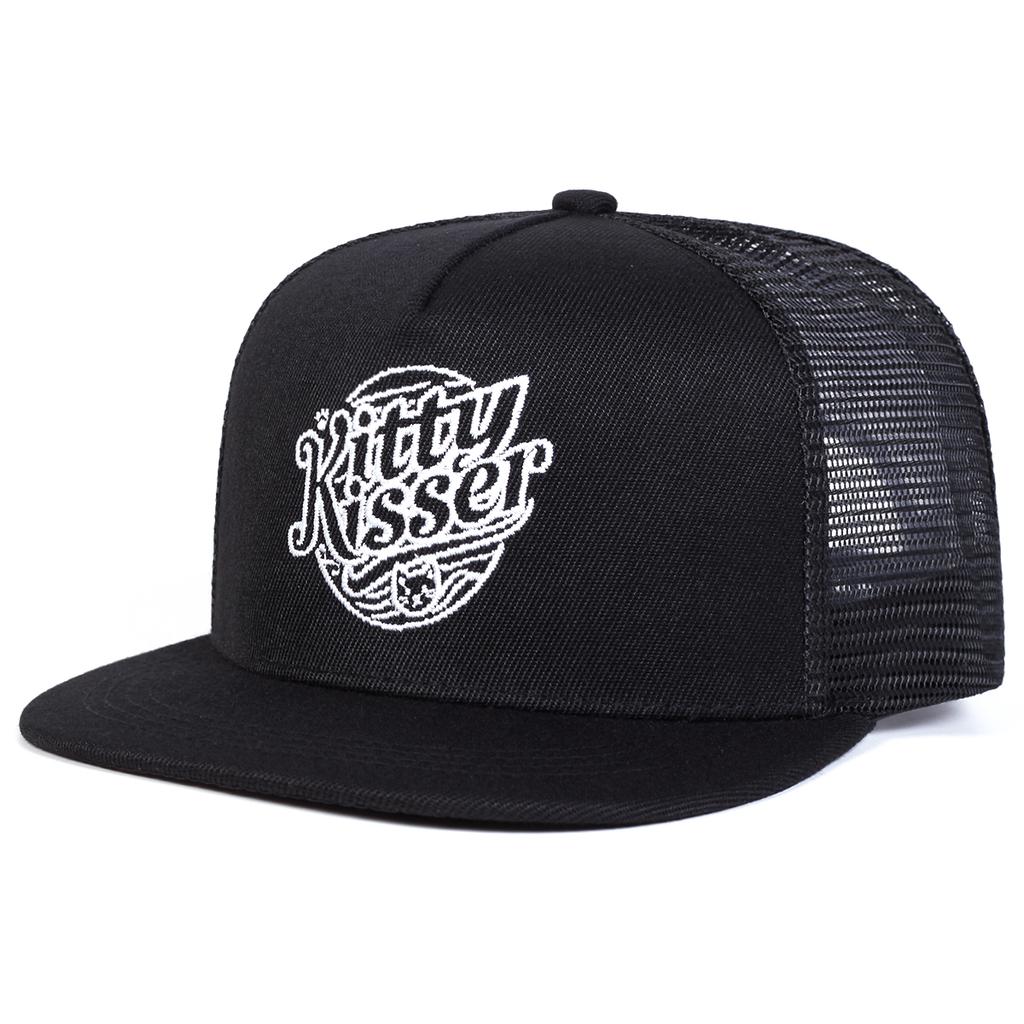 Unisex Kitty Kisser Embroidery Baseball Net Hats Spring Summer Outdoor Adjustable Casual Hip-hop Trucker Caps Sunscreen Hat