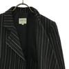 Armani Collezioni Made In Italy Wool Blend Striped Pattern Tailored Jacket Women Used