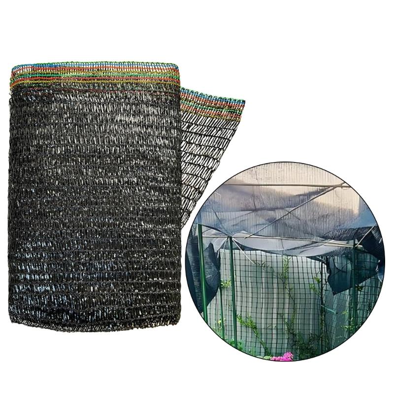 Breathable Sun Resistant Garden Shade Cloth Mesh For Vegetables Flowers Greenhouse Raised Beds Black Outdoor Plant Cover