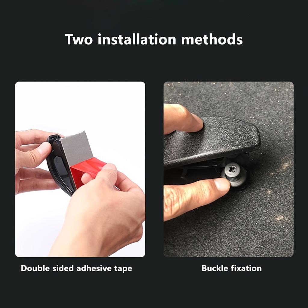 2pcs Multi-Purpose Car Hooks - Umbrella & Storage Clip for Seat Back, Trunk Organizer, Non-Waterproof Plastic, Box,Cabinet,Rack for Outdoor Storage