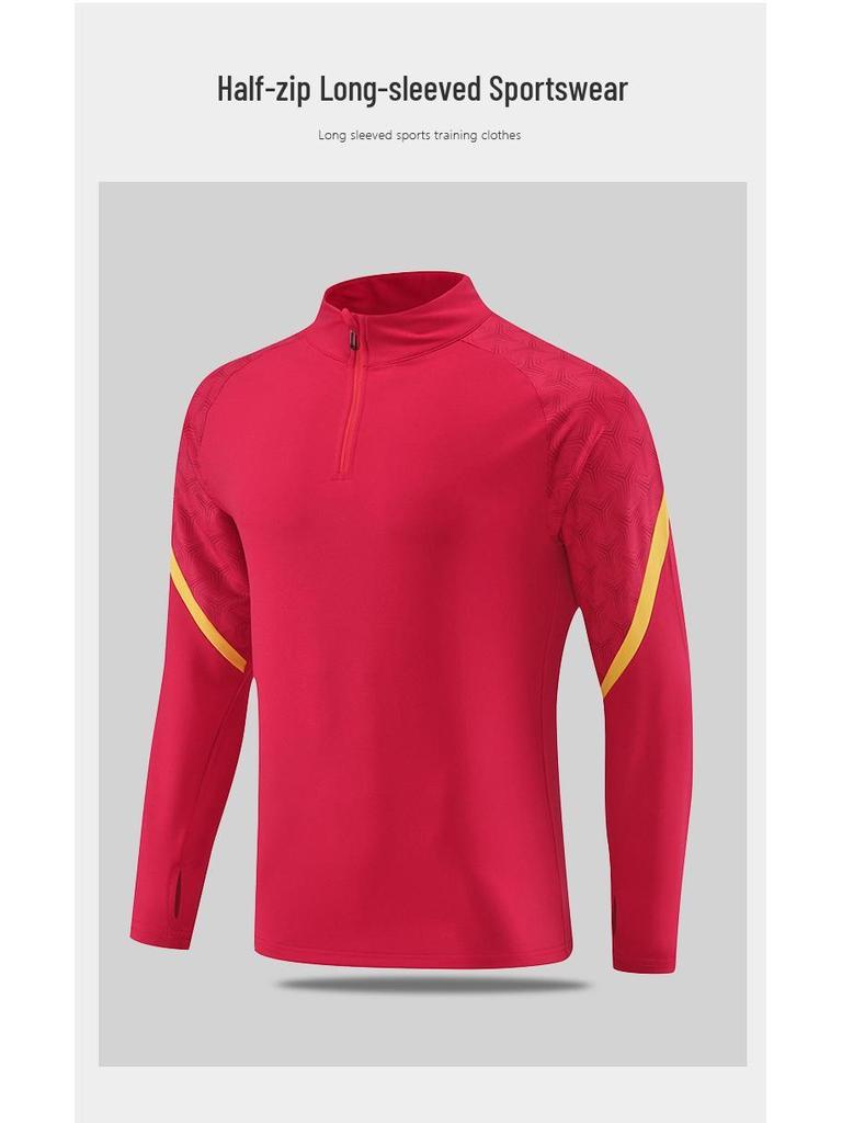 Men's Quick-Dry Sports Suit: Long Sleeve Set for Running, Cycling, Football & Training