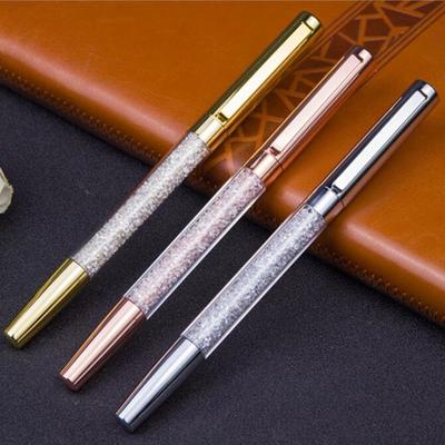 Luxusní kuličkové pero s kuličkovým perem Kovové kancelářské školní potřeby Rose Gold Rollerball Spinning Stations