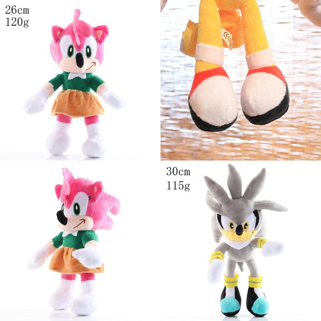 Adorable 28cm Sonic The Hedgehog Shadow Amy Rose Knuckle Tail Plush Toy For All Ages