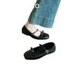 Flat-bottomed small fragrant Mary Jane shoes spring new with skirts French gentle evening single shoes