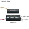 Electric Bass Pickup Set with Double Magnet Row For Thick Growly Sound and Noise Reduction, 5 Strings Bass Pickup Set