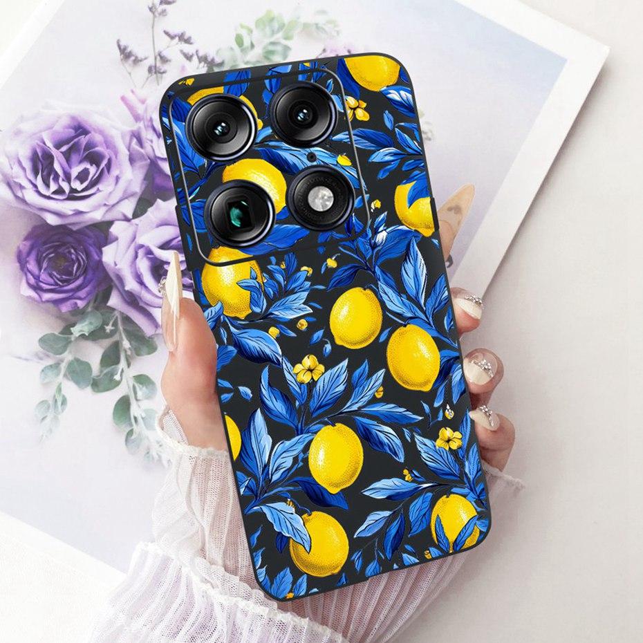 Fashion Letter Phone Case For Motorola Signature XT2603-2 Back Cover For Motorola Signature 5G Soft Black Silicone Cases