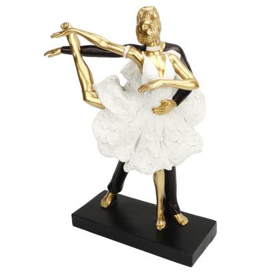 Romantický pár Tančící Socha Dekorace Pryskyřice Elegantní pár Baletní tanečník Socha Socha
