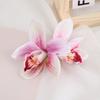 Bohemian Style Hairpin Double Large Artificial Cymbidium Flower Hair Clip For Women And Girls Fashion Accessory