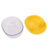 2 in 1 No Mess Snack Container   Proof Food Storage Snack Box with Finger Lid Keep Hands Clean Yellow