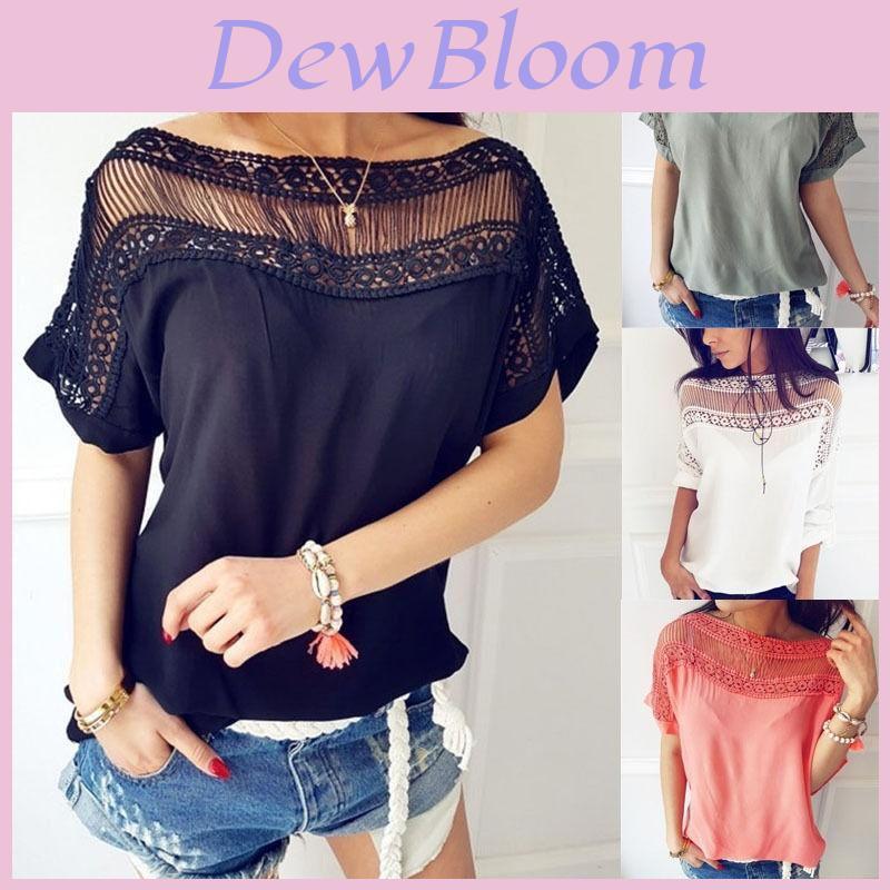 Premium Quality Fashion Women's Casual Loose Tops Blouse Short Sleeve Summer T-shirt