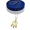 Elegant Brass Gold-Plated Vietnamese Ruyi Lock Necklace for Women
