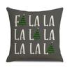 Simple and Versatile Christmas Decorative Pillow Letter Print Pillow Gray Set Sofa Pillow Cover