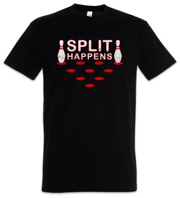 Split Happens T-Shirt Gamer Gaming Gry Zabawa Let's Bowl Raczej być Bowling Zabawa