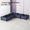 Large Rectangular Plastic Flower and Vegetable Planter for Home and Balcony